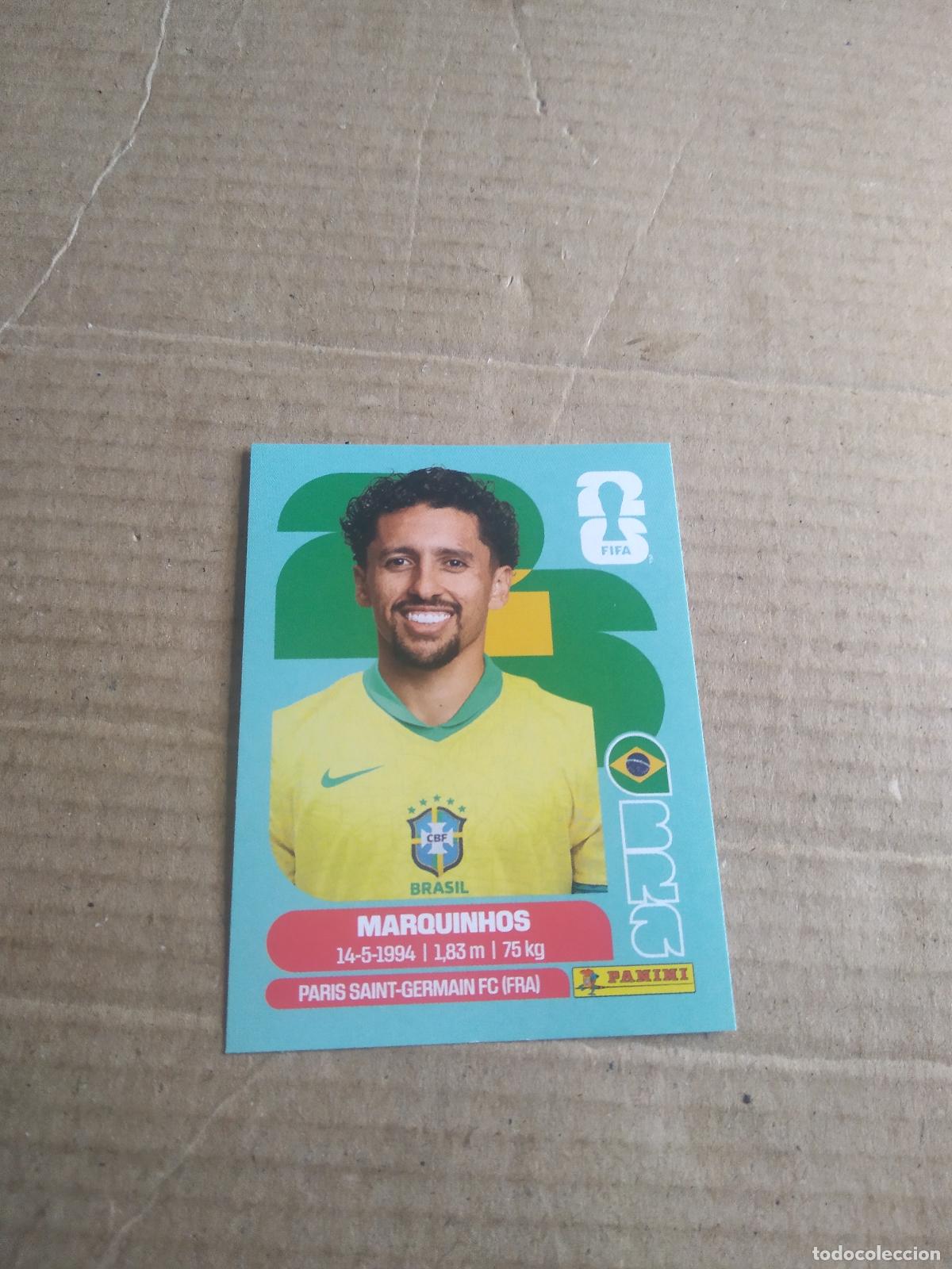 Cromos de f&uacute;tbol: BRA 4 MARQUINHOS BRASIL CROMO FUTBOL PANINI MUNDIAL 2026 WORLD CUP COPA MUNDO