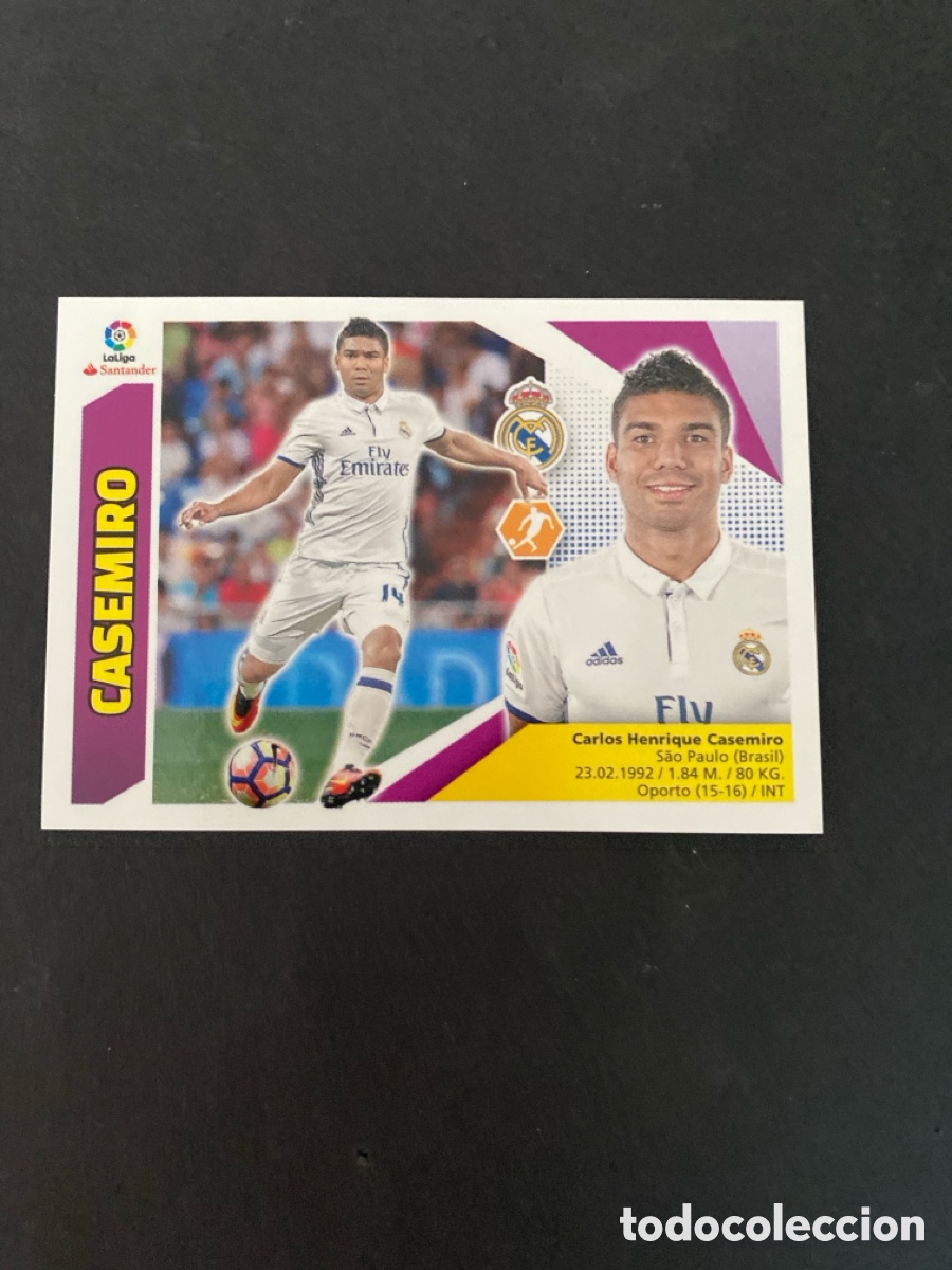 Cromos de f&uacute;tbol: Cromo liga 17/18 Real Madrid N* 8
