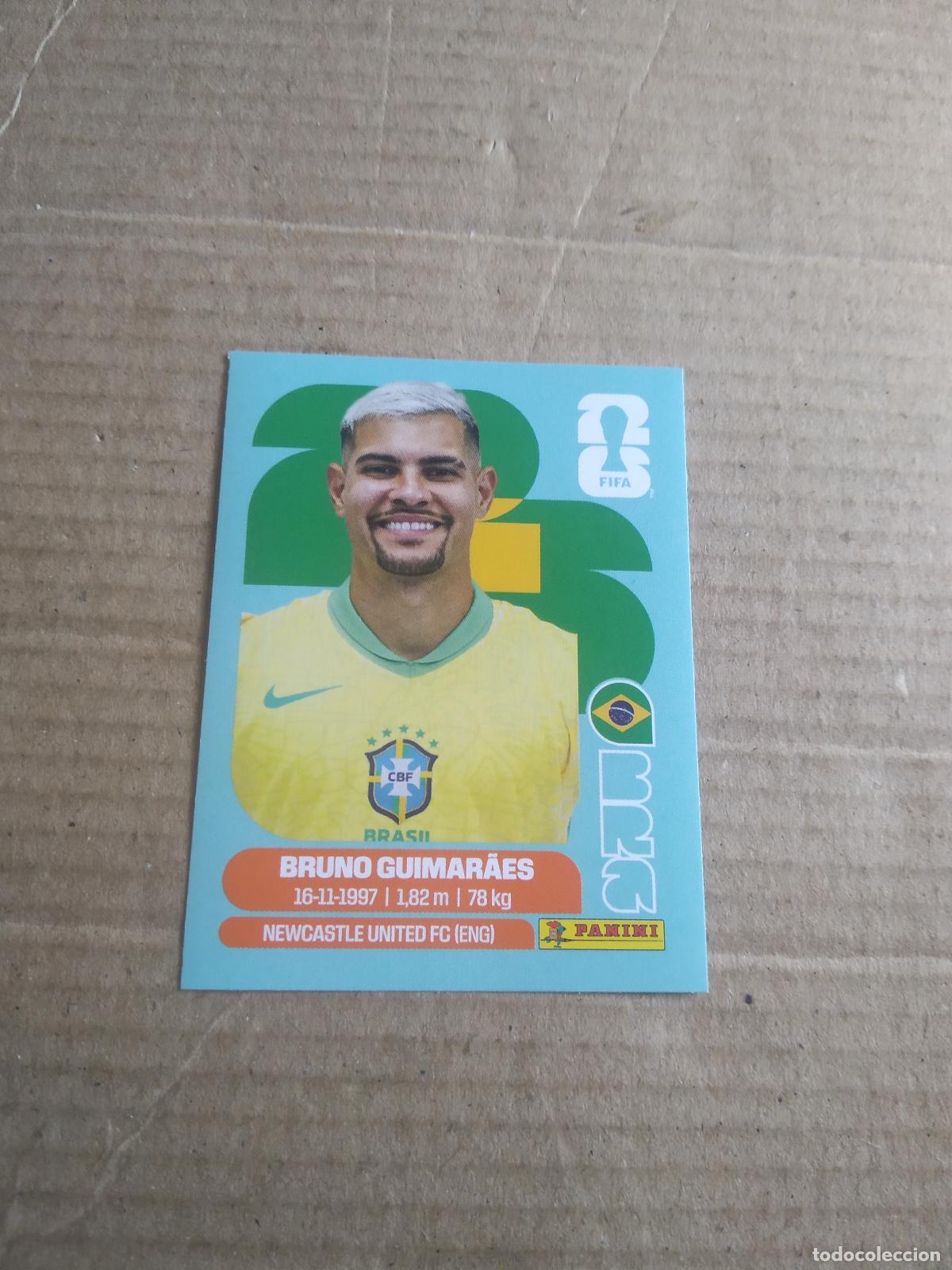 Cromos de f&uacute;tbol: BRA 11 BRUNO GUIMARAES BRASIL CROMO FUTBOL PANINI MUNDIAL 2026 WORLD CUP COPA MUNDO