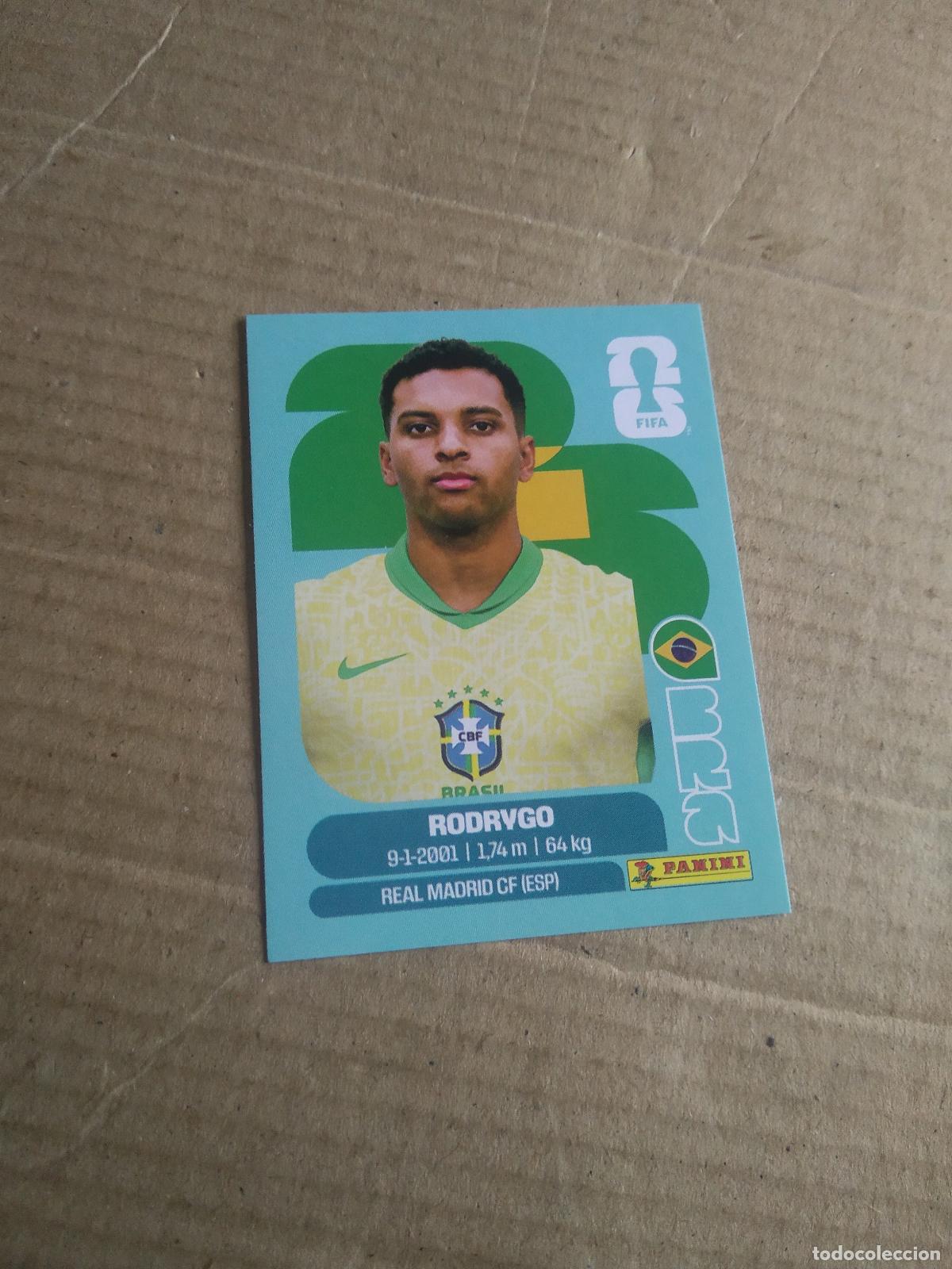 Cromos de f&uacute;tbol: BRA 15 RODRYGO BRASIL CROMO FUTBOL PANINI MUNDIAL 2026 WORLD CUP COPA MUNDO