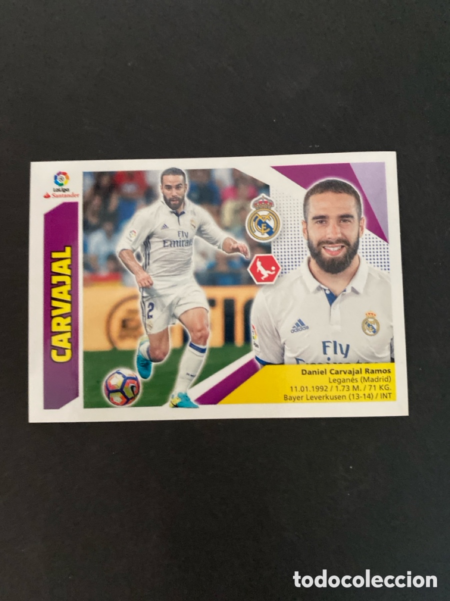 Cromos de f&uacute;tbol: Cromo liga 17/18 Real Madrid N*3