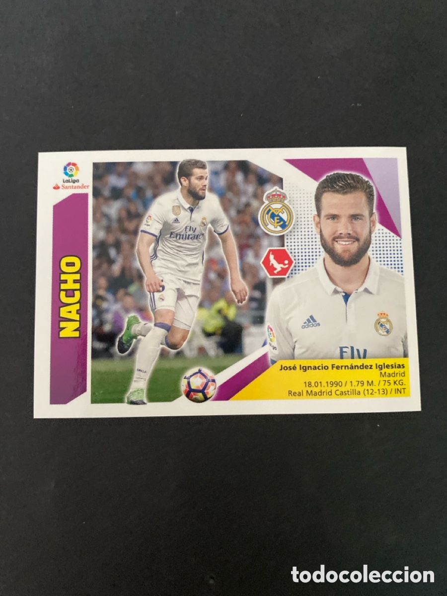 Figurine di Calcio: Cromo liga 17/18 Real Madrid N* 4B
