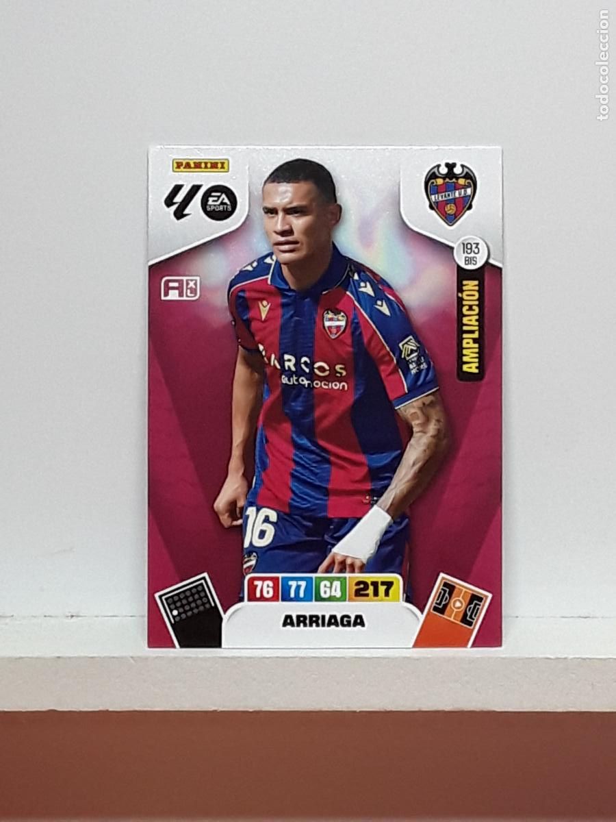 Cromos de f&uacute;tbol: ADRENALYN 2025 2026 25 26 ALBUM PANINI LIGA N 193BIS 193 BIS LEVANTE LIMITADA ARRIAGA