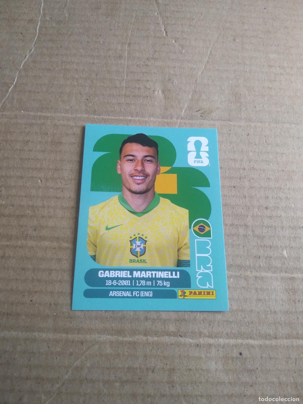 Cromos de f&uacute;tbol: BRA 18 GABRIEL MARTINELLI BRASIL CROMO FUTBOL PANINI MUNDIAL 2026 WORLD CUP COPA MUNDO