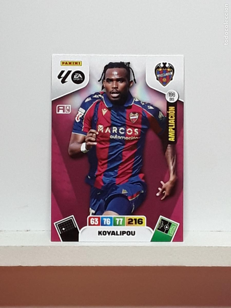 Cromos de f&uacute;tbol: ADRENALYN 2025 2026 25 26 ALBUM PANINI LIGA N 196BIS 196 BIS LEVANTE LIMITADA KOYALIPOU