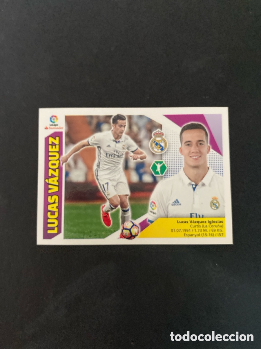 Cromos de f&uacute;tbol: Cromo liga 17/18 Real Madrid N* 14A