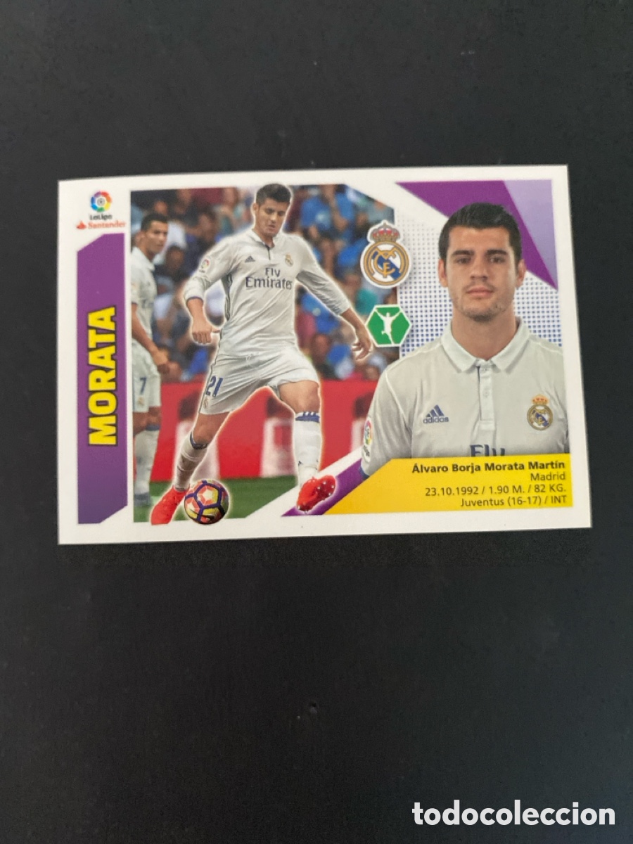 Cromos de f&uacute;tbol: Cromo liga 17/18 Real Madrid N* 14B