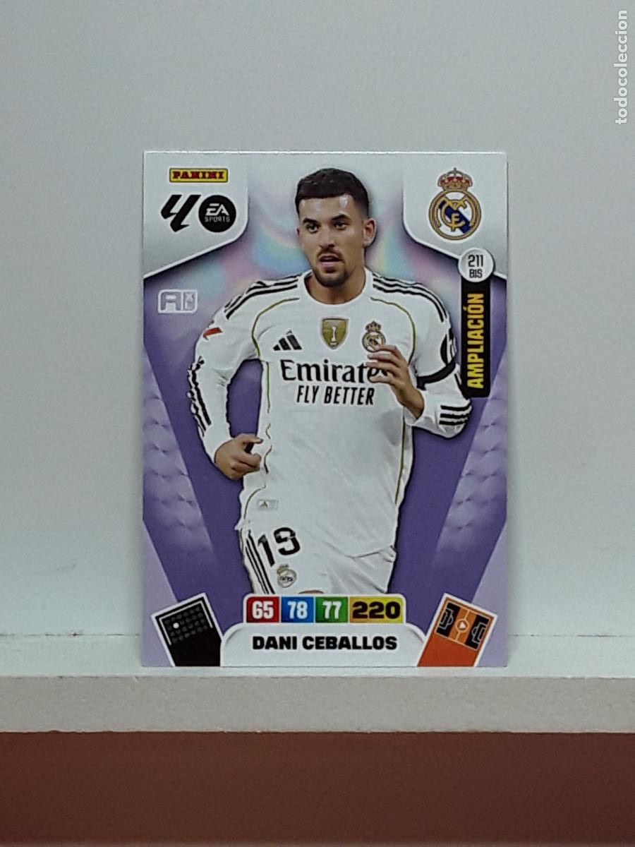 Cromos de f&uacute;tbol: ADRENALYN 2025 2026 25 26 ALBUM PANINI LIGA N 211BIS 211 BIS REAL MADRID LIMITADA DANI CEBALLOS