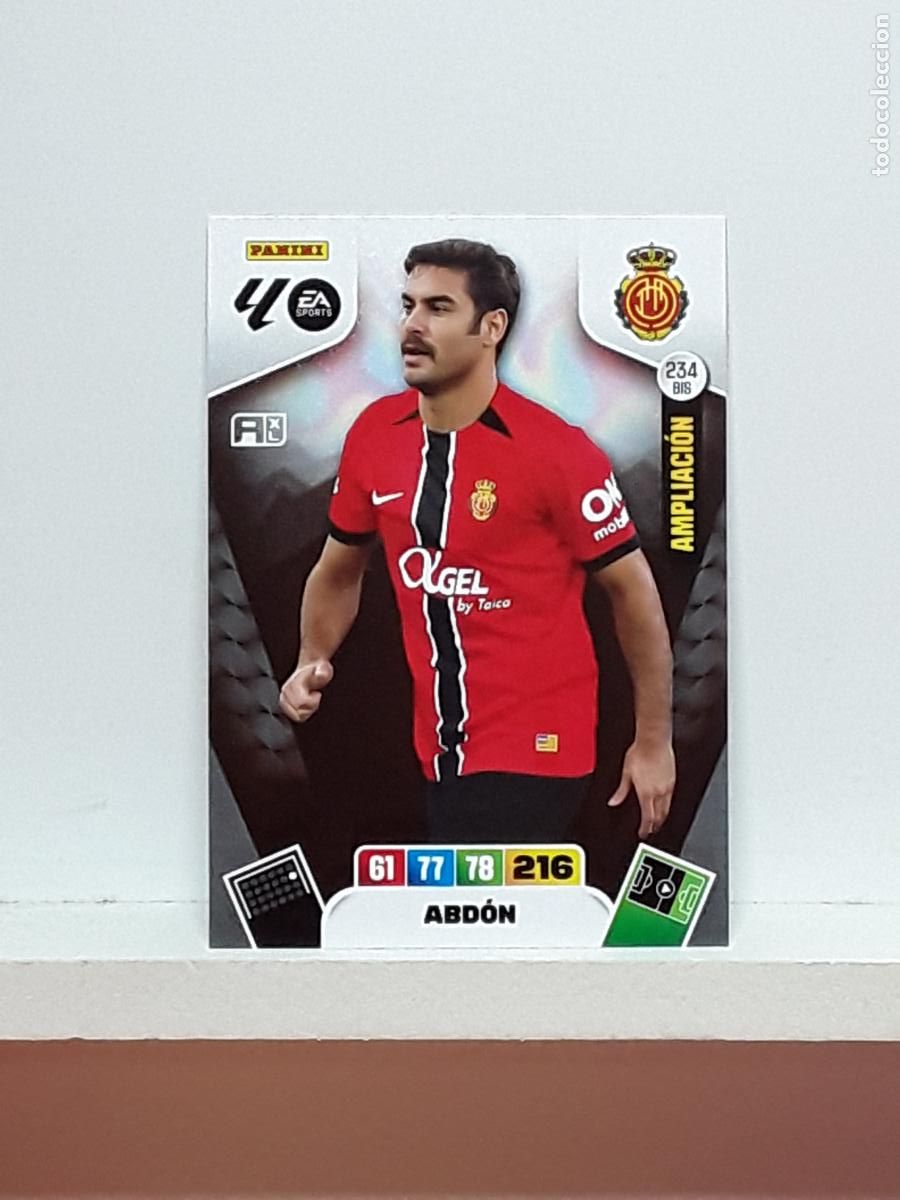 Cromos de f&uacute;tbol: ADRENALYN 2025 2026 25 26 ALBUM PANINI LIGA N 234BIS 234 BIS MALLORCA LIMITADA ABDON