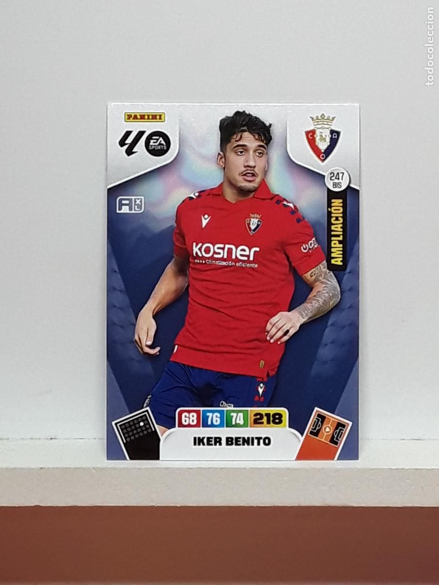Cromos de f&uacute;tbol: ADRENALYN 2025 2026 25 26 ALBUM PANINI LIGA N 247BIS 247 BIS OSASUNA LIMITADA IKER BENITO