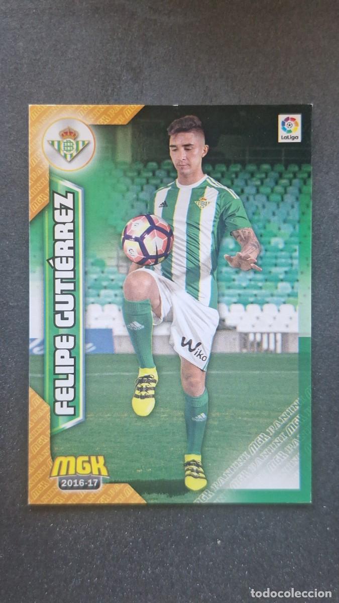 Cromos de f&uacute;tbol: L1 FELIPE GUTIERREZ REAL BETIS BALOMPIE 121 PANINI MEGACRACKS 2016 2017 16 17