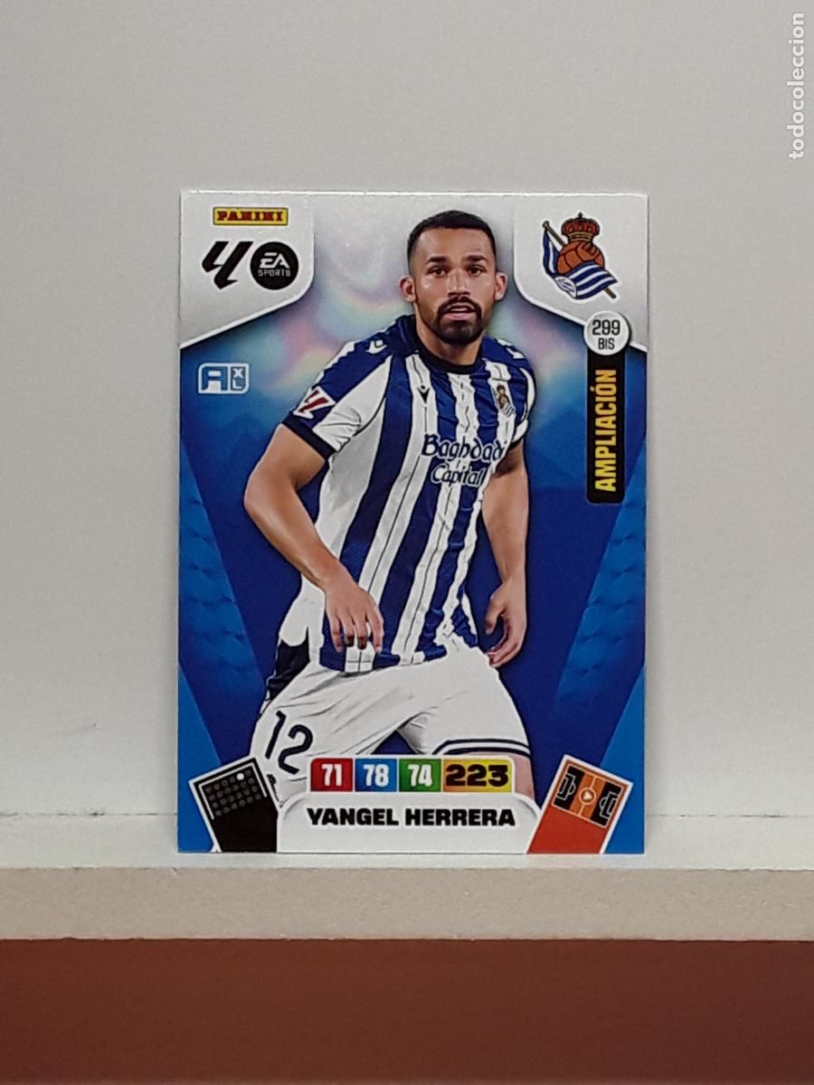 Cromos de f&uacute;tbol: ADRENALYN 2025 2026 25 26 ALBUM PANINI LIGA N 299BIS 299 BIS REAL SOCIEDAD LIMITADA YANGEL HERRERA