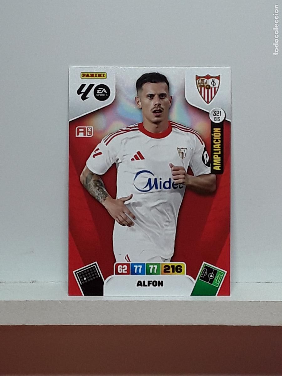 Cromos de f&uacute;tbol: ADRENALYN 2025 2026 25 26 ALBUM PANINI LIGA N 321BIS 321 BIS SEVILLA LIMITADA ALFON