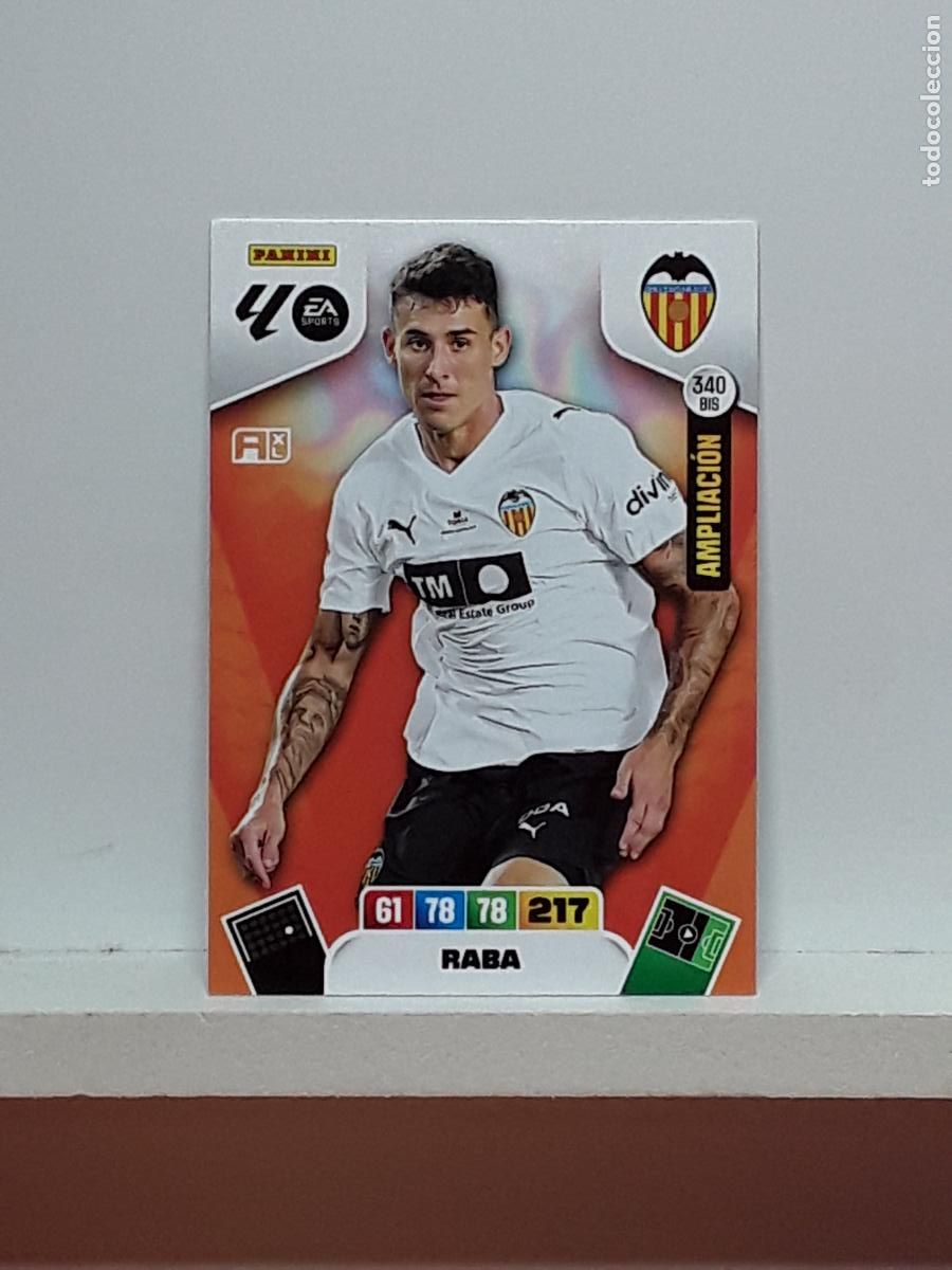 Cromos de f&uacute;tbol: ADRENALYN 2025 2026 25 26 ALBUM PANINI LIGA N 340BIS 340 BIS VALENCIA LIMITADA RABA