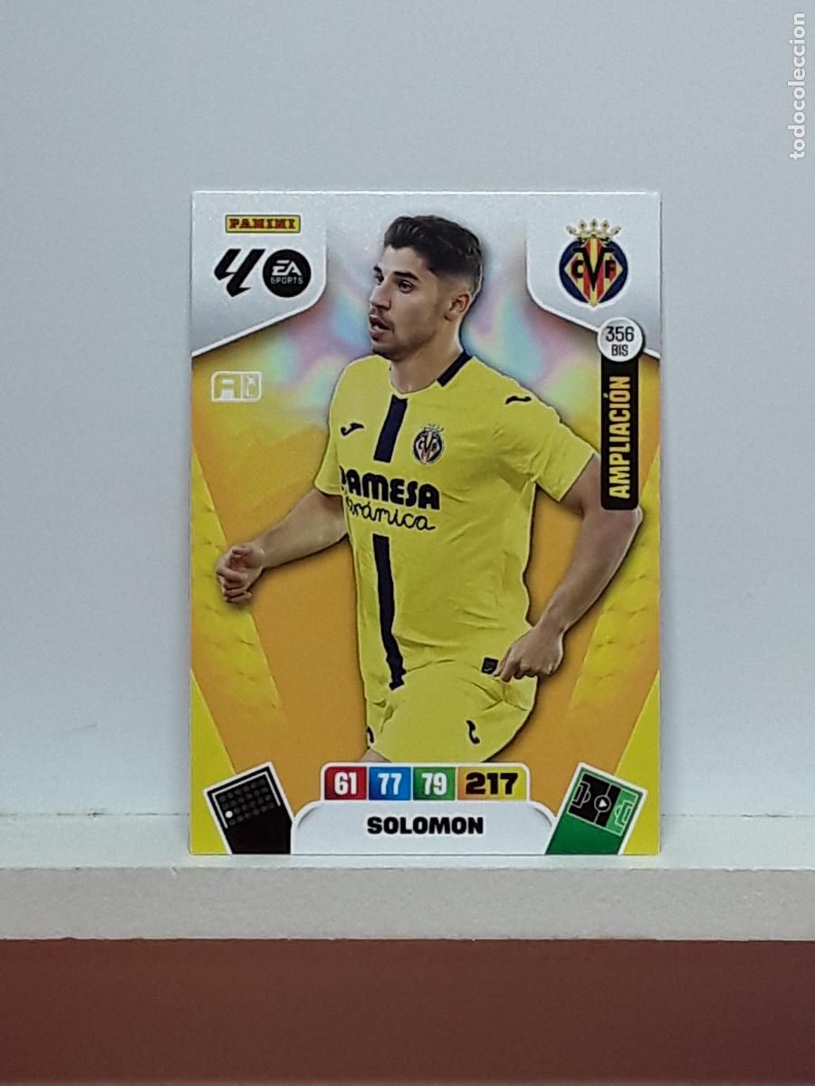 Cromos de f&uacute;tbol: ADRENALYN 2025 2026 25 26 ALBUM PANINI LIGA N 356BIS 356 BIS VILLARREAL LIMITADA SOLOMON