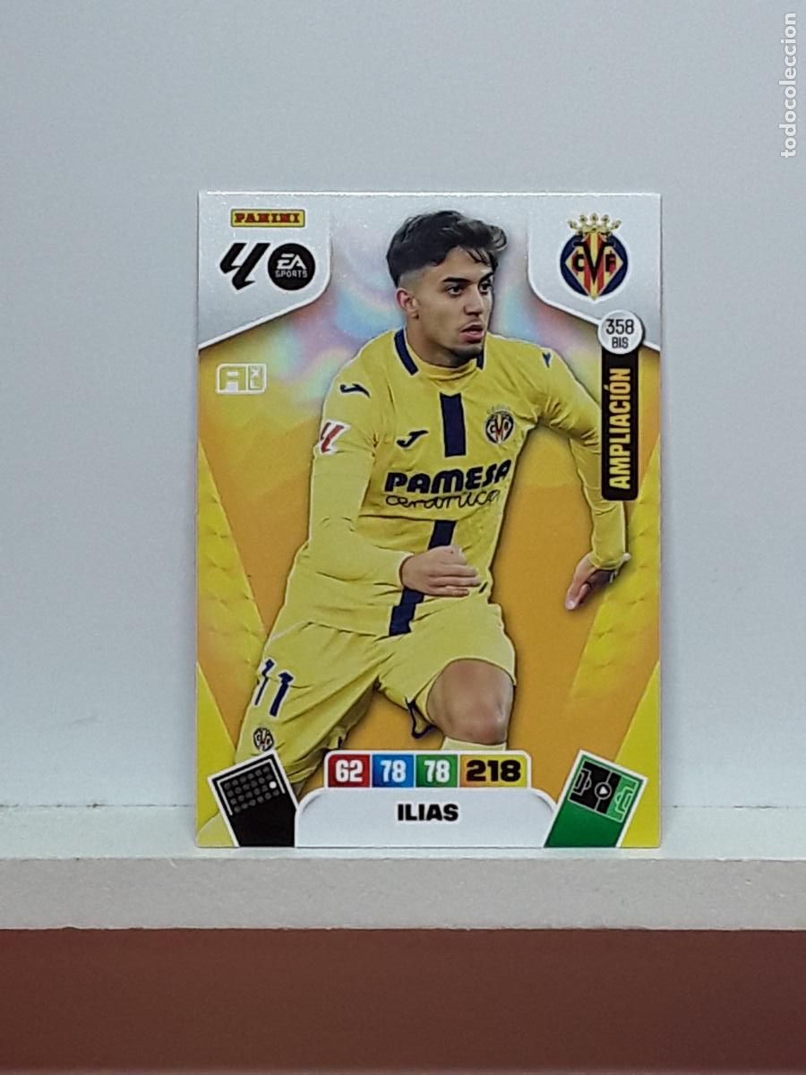 Cromos de f&uacute;tbol: ADRENALYN 2025 2026 25 26 ALBUM PANINI LIGA N 358BIS 358 BIS VILLARREAL LIMITADA ILIAS