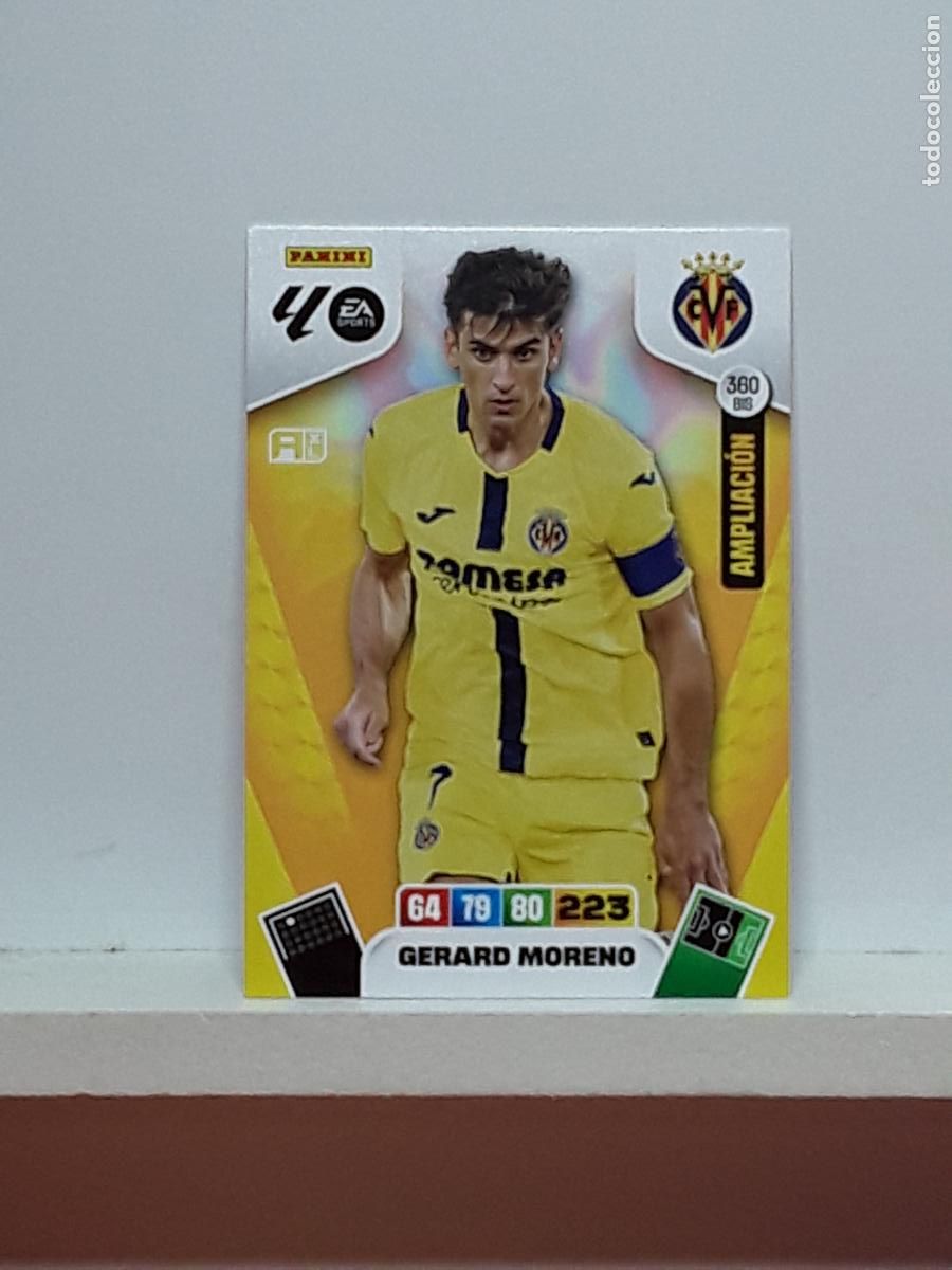 Cromos de f&uacute;tbol: ADRENALYN 2025 2026 25 26 ALBUM PANINI LIGA N 360BIS 360 BIS VILLARREAL LIMITADA GERARD MORENO