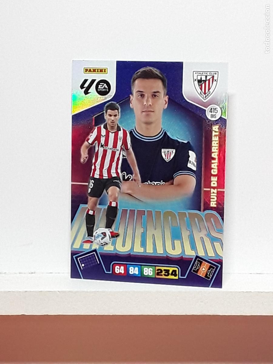 Cromos de f&uacute;tbol: ADRENALYN 2025 2026 25 26 ALBUM PANINI LIGA N 415BIS 415 BIS ATHLETIC LIMITADA RUIZ DE GALARRETA