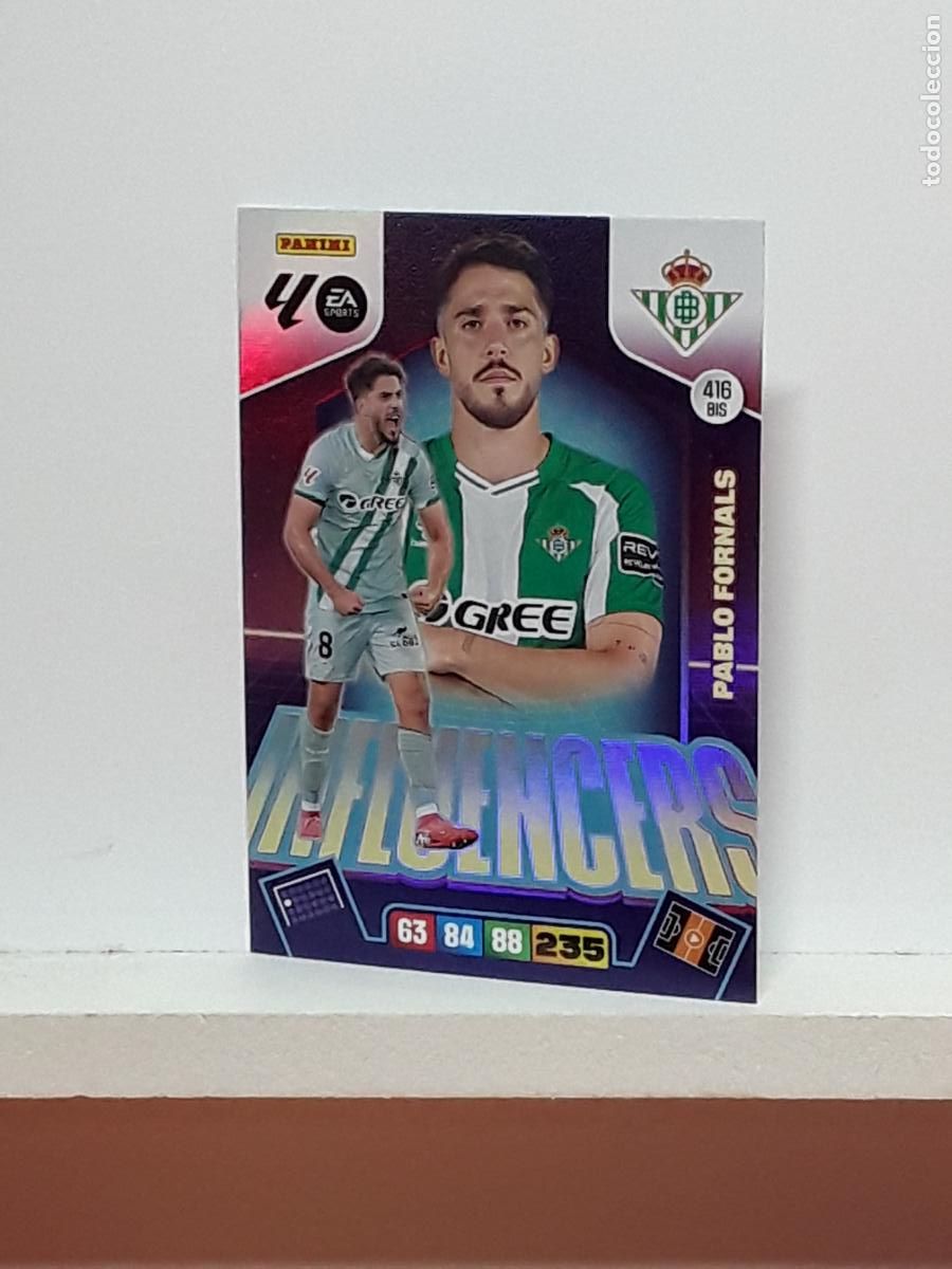 Cromos de f&uacute;tbol: ADRENALYN 2025 2026 25 26 ALBUM PANINI LIGA N 416BIS 416 BIS BETIS LIMITADA PABLO FORNALS