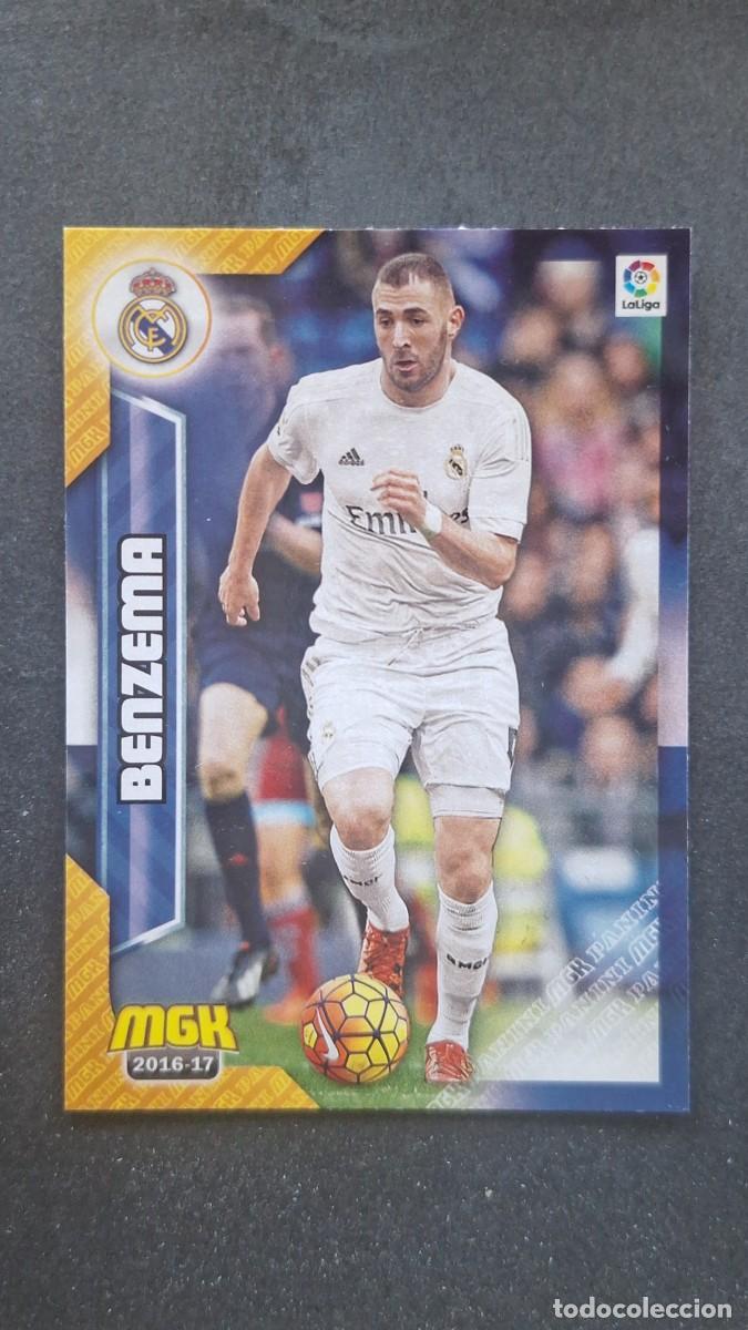 Cromos de f&uacute;tbol: L1 BENZEMA REAL MADRID 345 PANINI MEGACRACKS 2016 2017 16 17