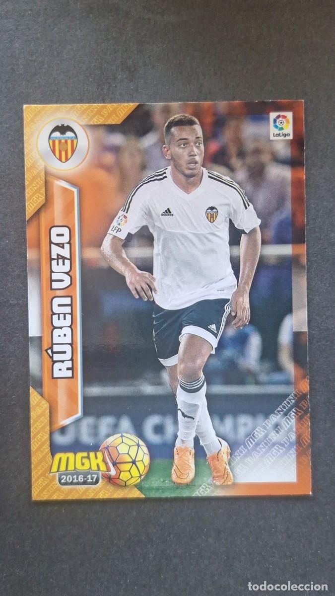 Cromos de f&uacute;tbol: L1 RUBEN VEZO VALENCIA C. F. 494 PANINI MEGACRACKS 2016 2017 16 17