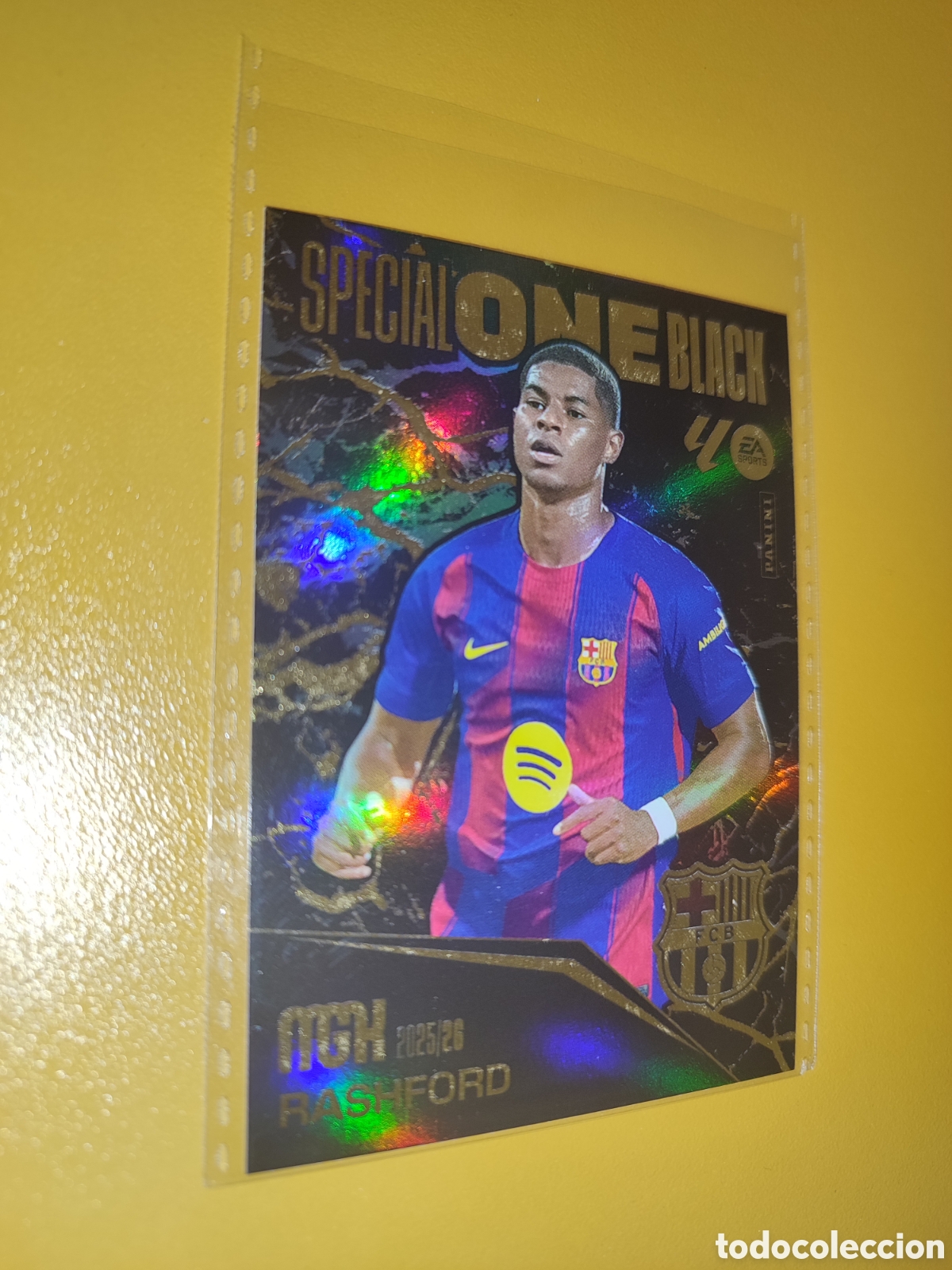 Cromos de f&uacute;tbol: Rashford Special One Black Megacraks 25/26