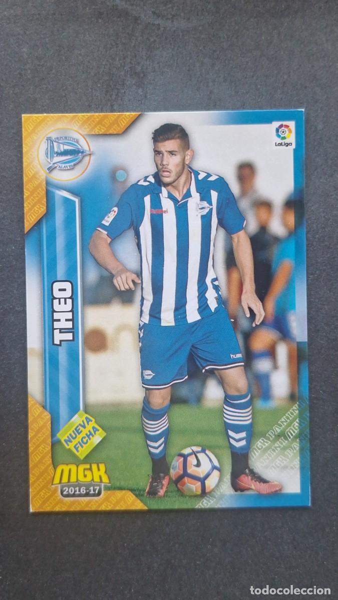 Cromos de f&uacute;tbol: L1 THEO DEPORTIVO ALAVES 9 BIS NUEVA FICHA PANINI MEGACRACKS 2016 2017 16 17