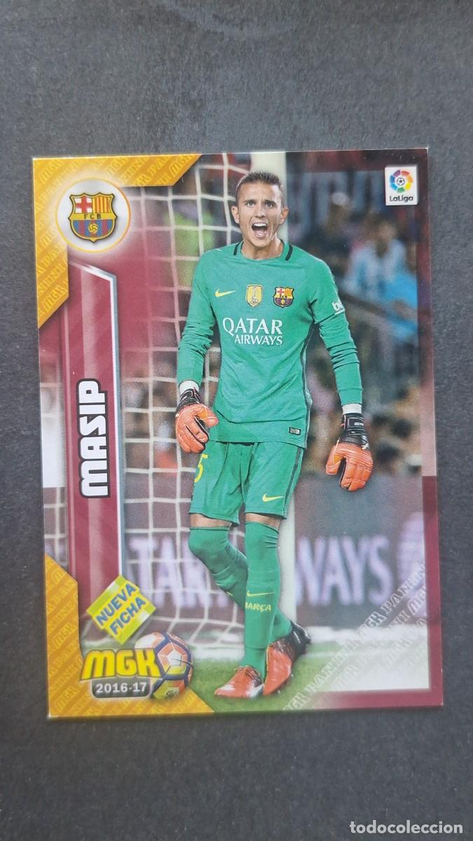 Cromos de f&uacute;tbol: L1 MASIP F. C. BARCELONA 84 BIS NUEVA FICHA PANINI MEGACRACKS 2016 2017 16 17