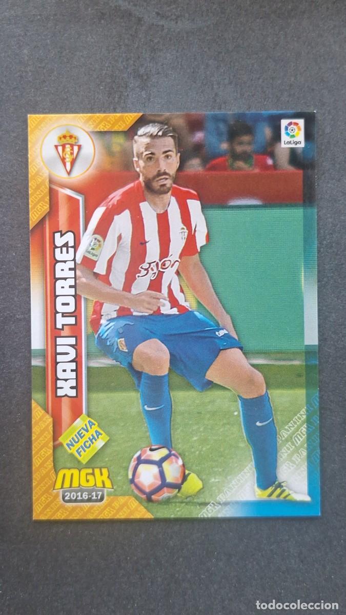 Fu&szlig;ball-Sticker: L1 XAVI TORRES SPORTING DE GIJON 474 BIS NUEVA FICHA PANINI MEGACRACKS 2016 2017 16 17