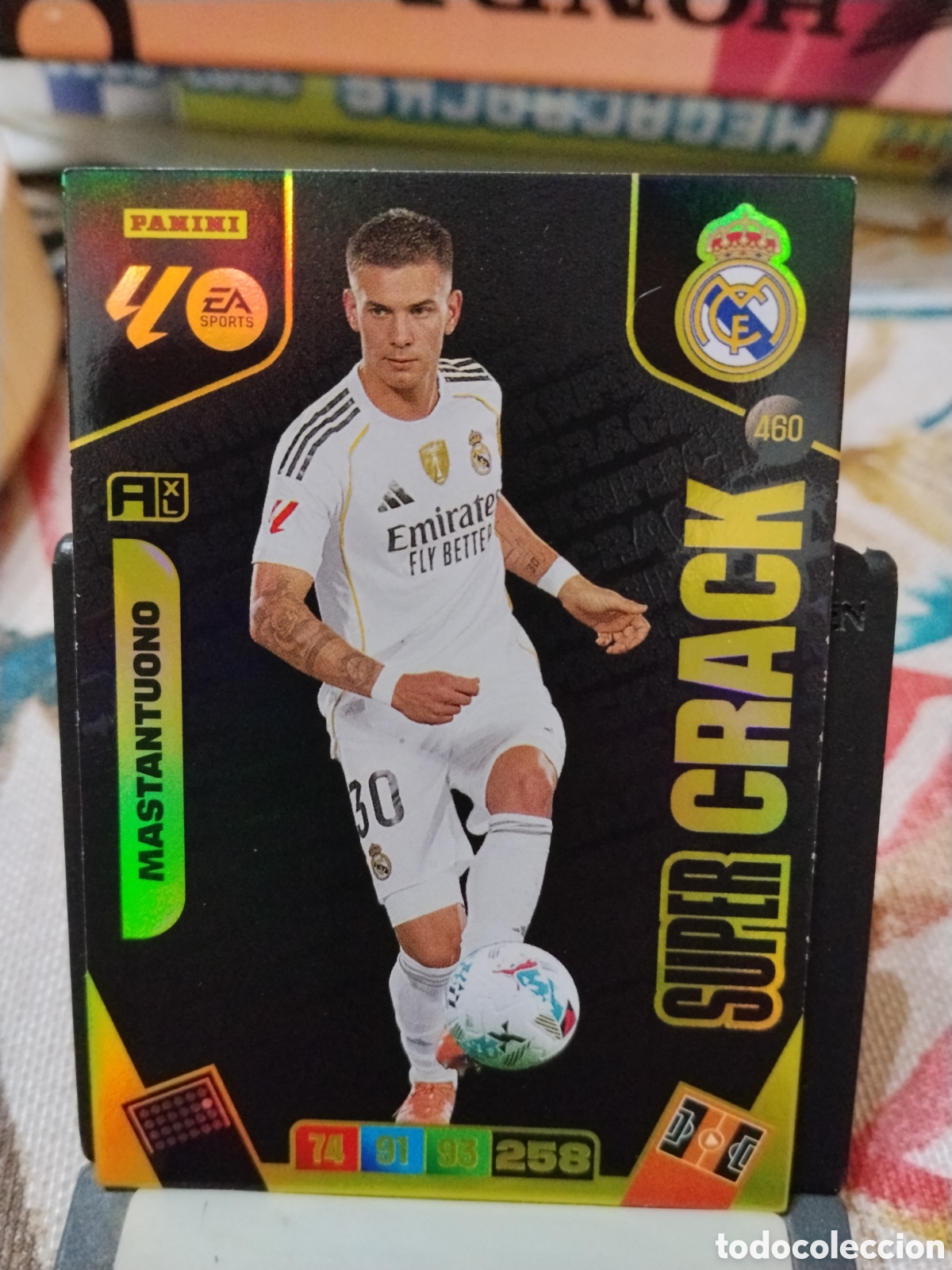 Cromos de f&uacute;tbol: Mastantuono - super crack - Adrenalyn XL 25/26
