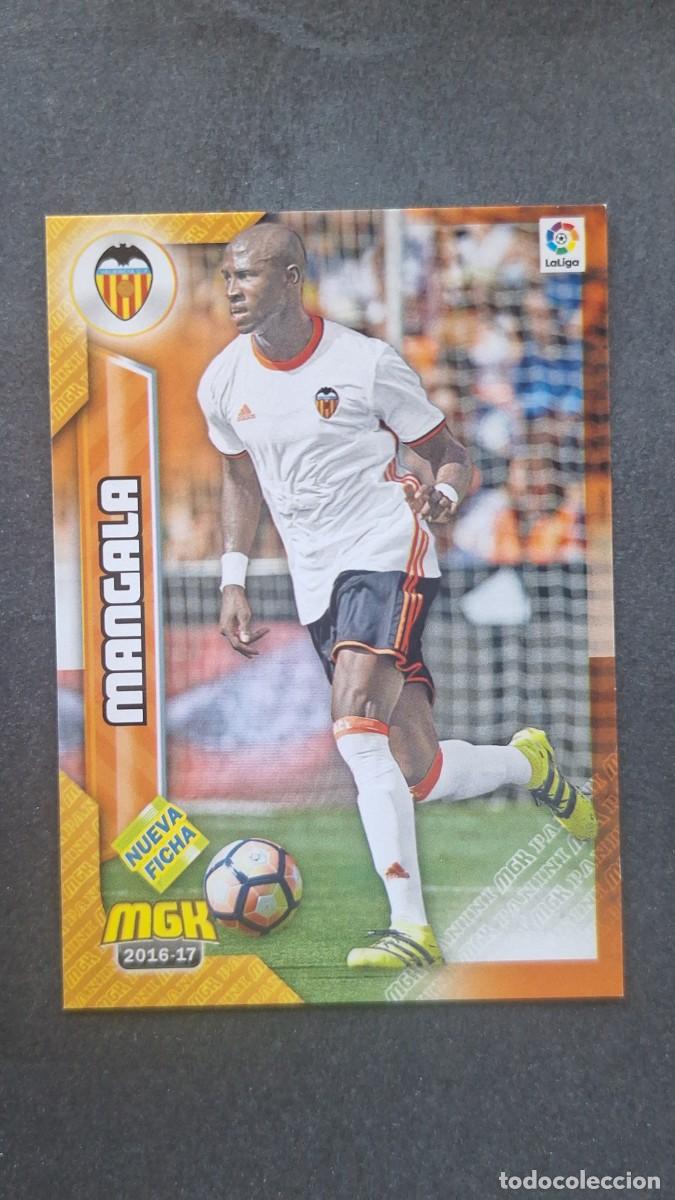 Cromos de f&uacute;tbol: L1 MANGALA VALENCIA C. F. 494 BIS NUEVA FICHA PANINI MEGACRACKS 2016 2017 16 17
