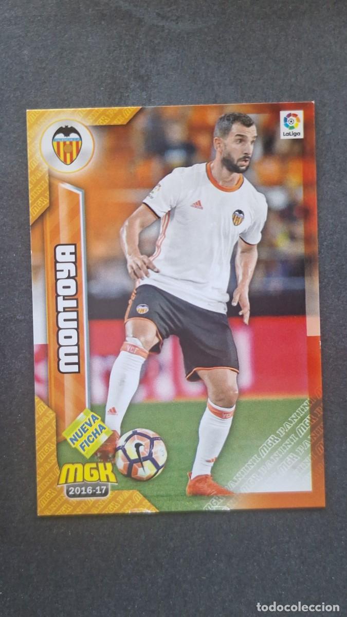 Cromos de f&uacute;tbol: L1 MONTOYA VALENCIA C. F. 497 BIS NUEVA FICHA PANINI MEGACRACKS 2016 2017 16 17