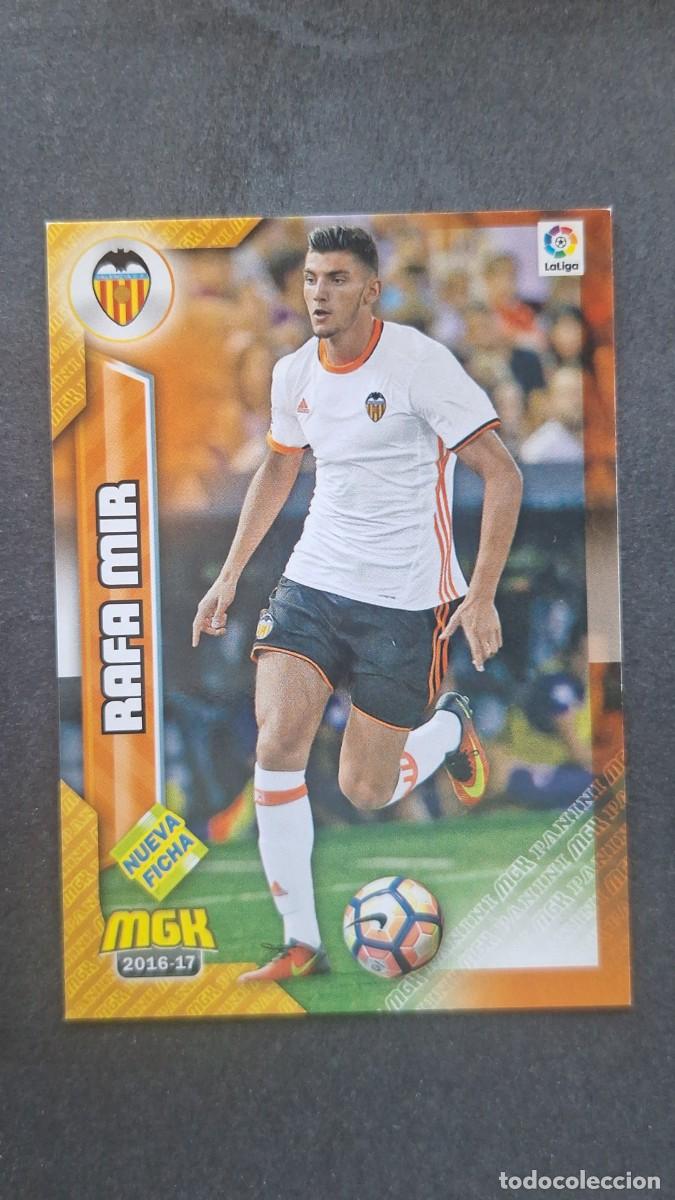 Cromos de f&uacute;tbol: L1 RAFA MIR VALENCIA C. F. 506 BIS NUEVA FICHA PANINI MEGACRACKS 2016 2017 16 17