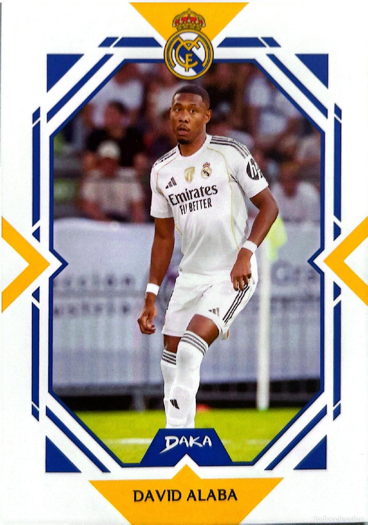 Cromos de f&uacute;tbol: Cromo David Alaba Real Madrid C.F. Daka Top Audience 2025-2026