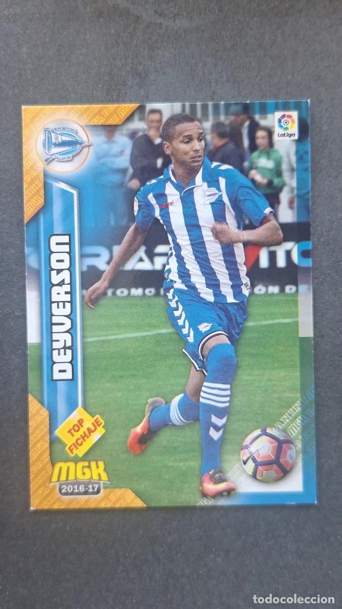 Cromos de f&uacute;tbol: L1 DEYVERSON DEPORTIVO ALAVES 22 TOP FICHAJE PANINI MEGACRACKS 2016 2017 16 17