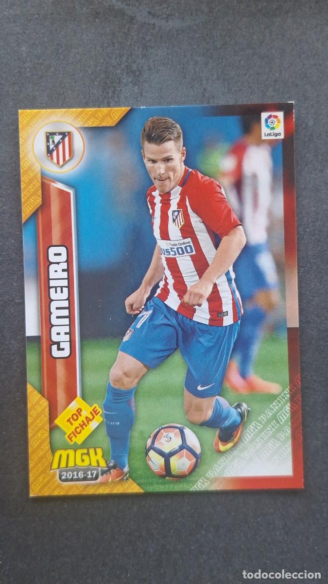 Cromos de f&uacute;tbol: L1 GAMEIRO ATLETICO DE MADRID 77 TOP FICHAJE PANINI MEGACRACKS 2016 2017 16 17