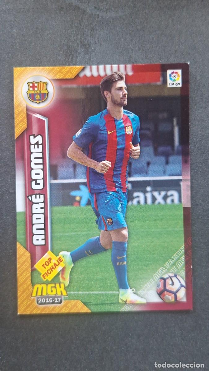 Cromos de f&uacute;tbol: L1 ANDRE GOMES F. C. BARCELONA 103 TOP FICHAJE PANINI MEGACRACKS 2016 2017 16 17