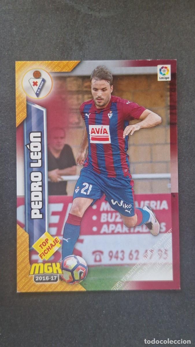 Cromos de f&uacute;tbol: L1 PEDRO LEON S. D. EIBAR 211 TOP FICHAJE PANINI MEGACRACKS 2016 2017 16 17