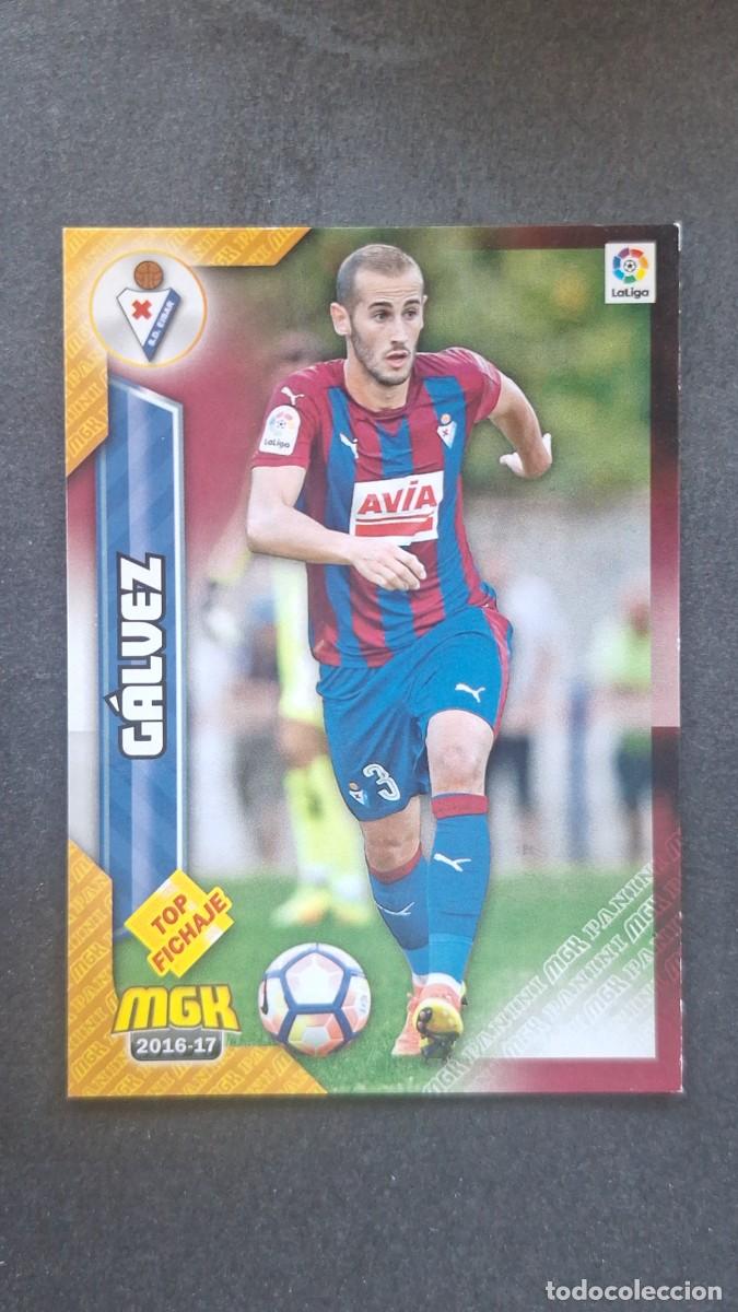 Cromos de f&uacute;tbol: L1 GALVEZ S. D. EIBAR 212 TOP FICHAJE PANINI MEGACRACKS 2016 2017 16 17