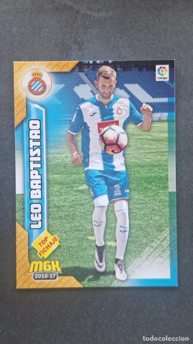 Cromos de f&uacute;tbol: L1 LEO BAPTISTAO R. C. D. ESPA&Ntilde;OL 238 TOP FICHAJE PANINI MEGACRACKS 2016 2017 16 17