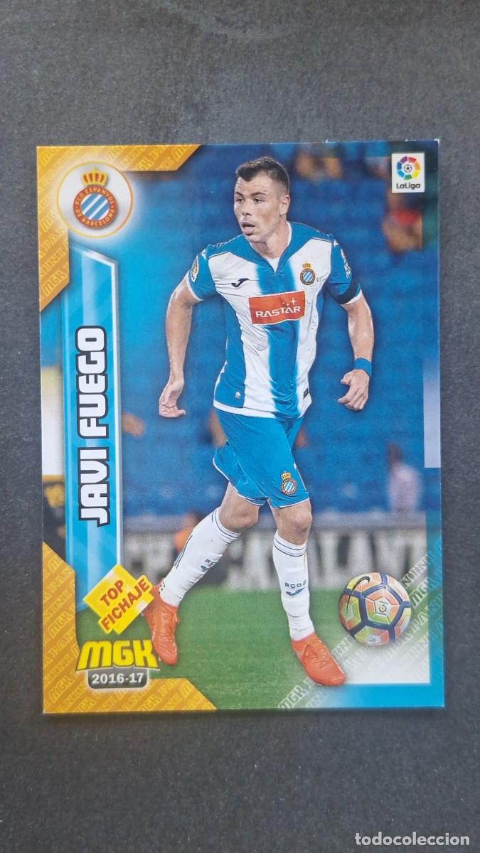 Cromos de f&uacute;tbol: L1 JAVI FUEGO R. C. D. ESPA&Ntilde;OL 239 TOP FICHAJE PANINI MEGACRACKS 2016 2017 16 17
