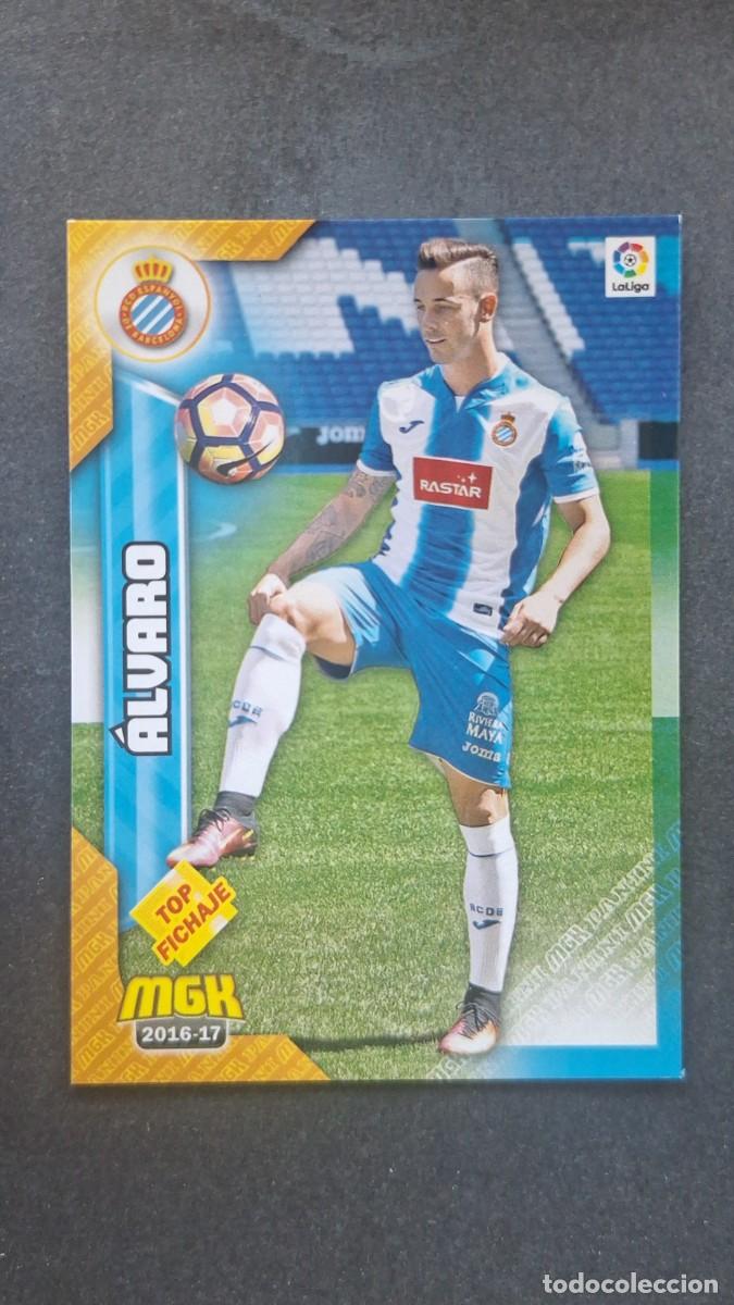 Cromos de f&uacute;tbol: L1 ALVARO R. C. D. ESPA&Ntilde;OL 240 TOP FICHAJE PANINI MEGACRACKS 2016 2017 16 17