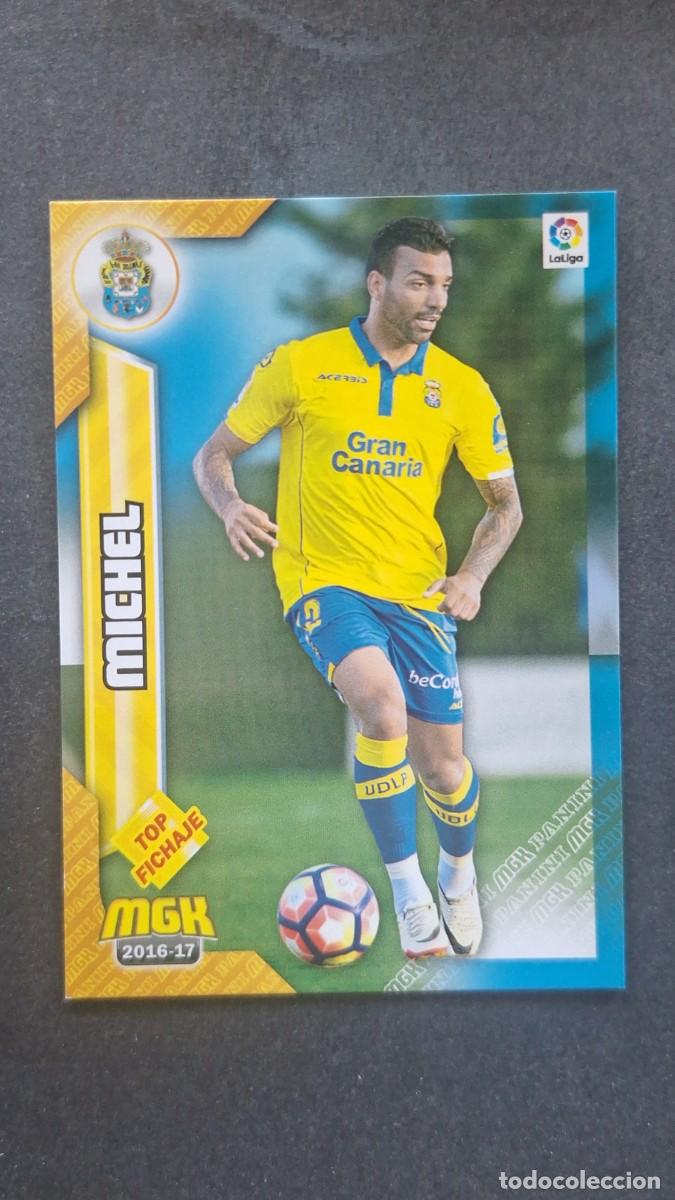 Cromos de f&uacute;tbol: L1 MICHEL U. D. LAS PALMAS 293 TOP FICHAJE PANINI MEGACRACKS 2016 2017 16 17