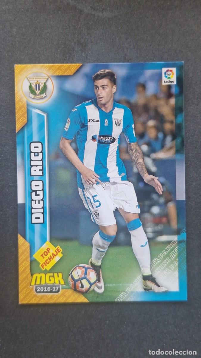 Cromos de f&uacute;tbol: L1 DIEGO RICO C. D. LEGANES 319 TOP FICHAJE PANINI MEGACRACKS 2016 2017 16 17
