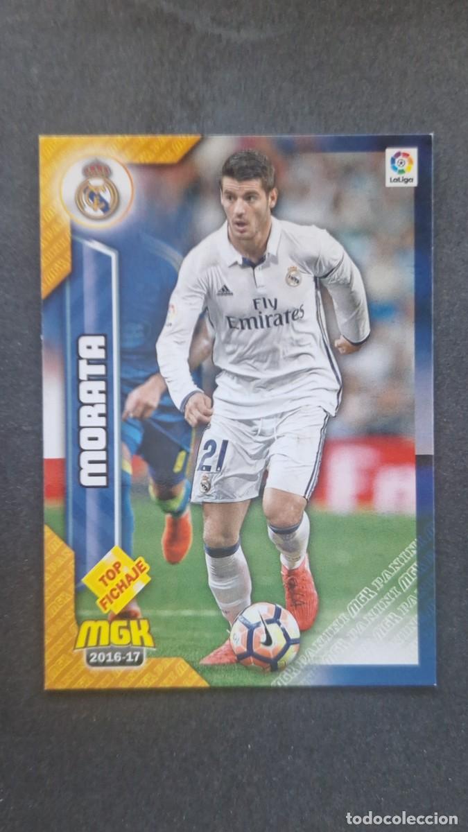 Cromos de f&uacute;tbol: L1 MORATA REAL MADRID 346 TOP FICHAJE PANINI MEGACRACKS 2016 2017 16 17