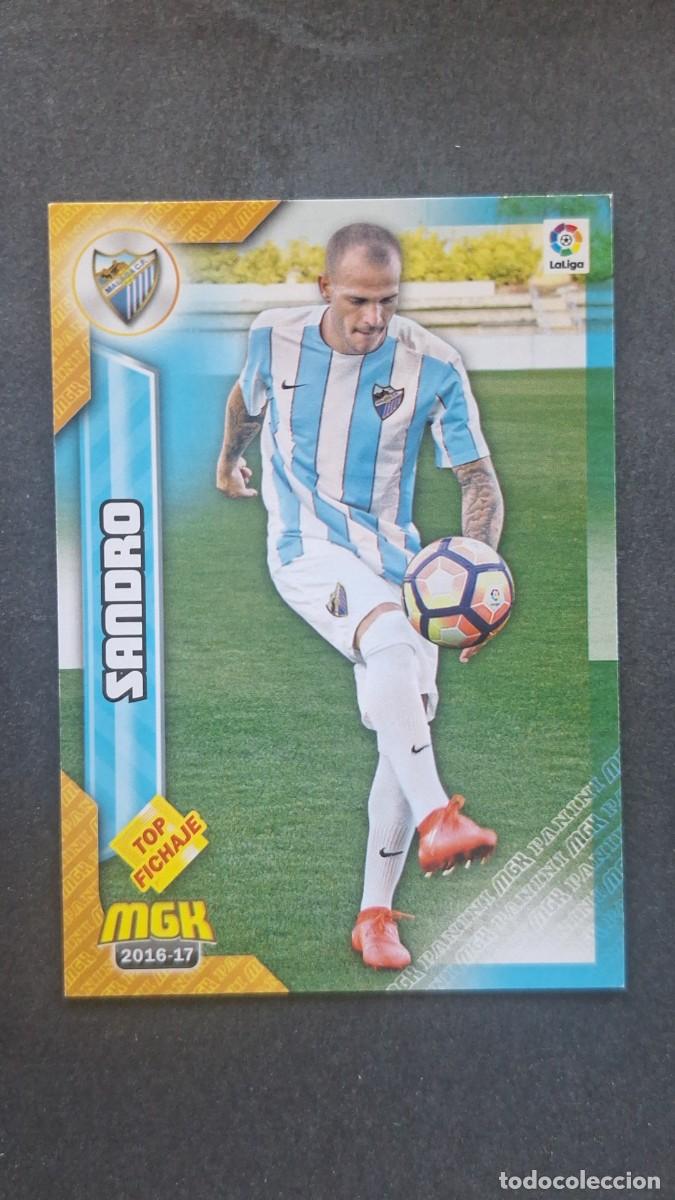Cromos de f&uacute;tbol: L1 SANDRO MALAGA C. F. 374 TOP FICHAJE PANINI MEGACRACKS 2016 2017 16 17
