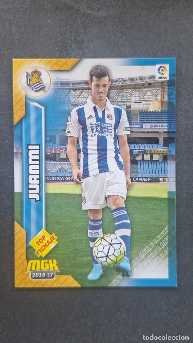 Cromos de f&uacute;tbol: L1 JUANMI REAL SOCIEDAD 427 TOP FICHAJE PANINI MEGACRACKS 2016 2017 16 17