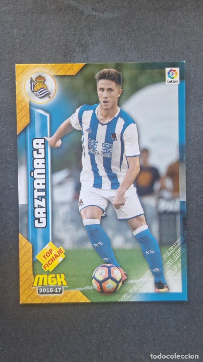 Cromos de f&uacute;tbol: L1 GAZTA&Ntilde;AGA REAL SOCIEDAD 429 TOP FICHAJE PANINI MEGACRACKS 2016 2017 16 17