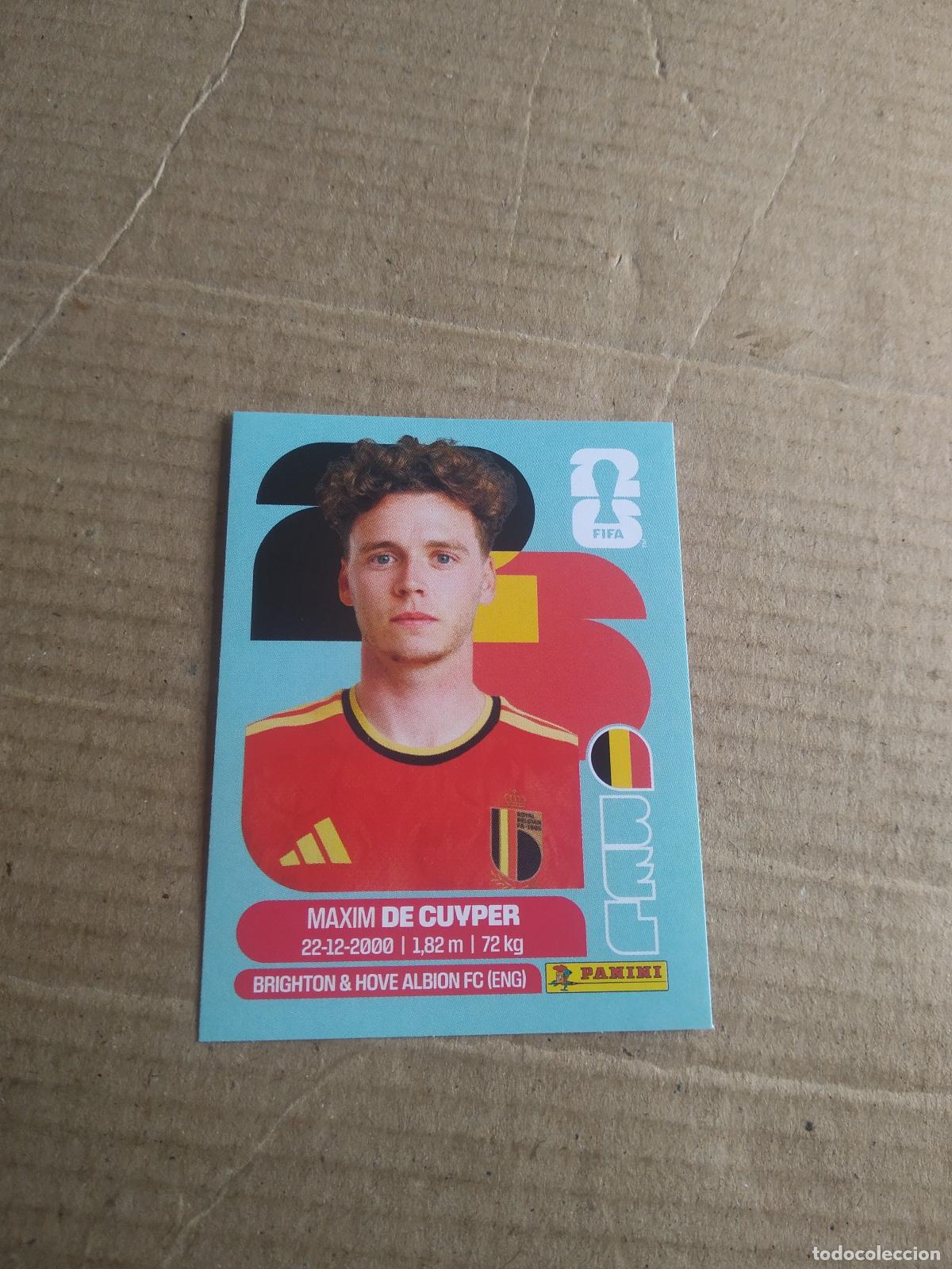 Cromos de f&uacute;tbol: BEL 7 MAXIM DE CUYPER BELGICA CROMO FUTBOL PANINI MUNDIAL 2026 WORLD CUP COPA MUNDO