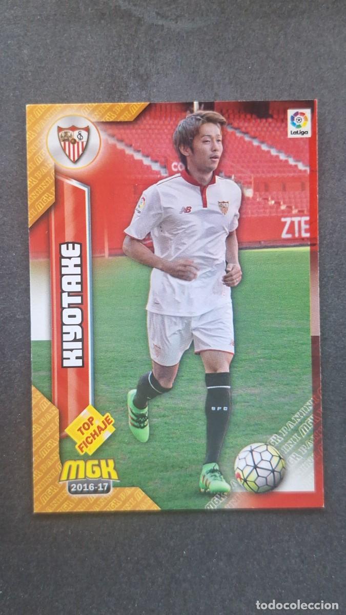 Cromos de f&uacute;tbol: L1 KIYOTAKE SEVILLA F. C. 454 TOP FICHAJE PANINI MEGACRACKS 2016 2017 16 17